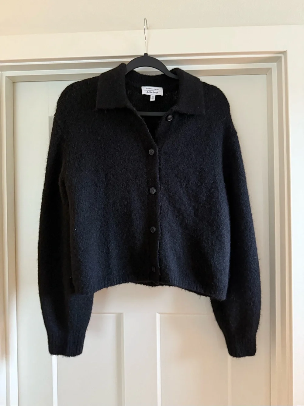 & Other Stories Black Knit Cardigan